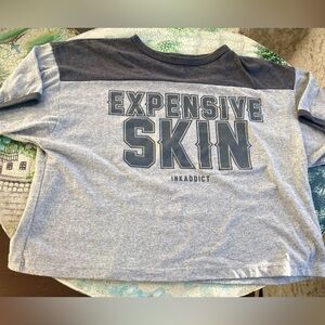 Ink addict expensive skin boxy cropped tee M RARE